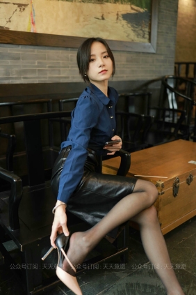 [IESS异思趣向] 丝享家862 小六 黑色皮短裙