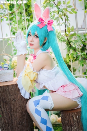 焖焖碳 初音未来 复活节兔子[22P162M]