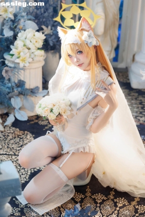 艾西aiwest 蔚蓝档案 伊落玛丽花嫁[31P322M]