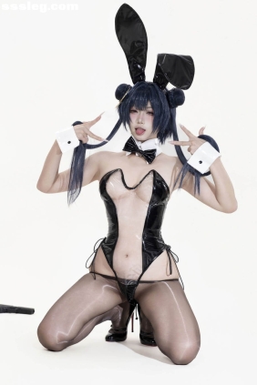 柒柒要乖哦 蔚蓝档案 妃咲 兔女郎[26P96M]